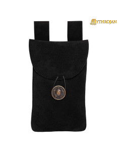 Sac médiéval noir, type sac banane, pour les récréatifs...