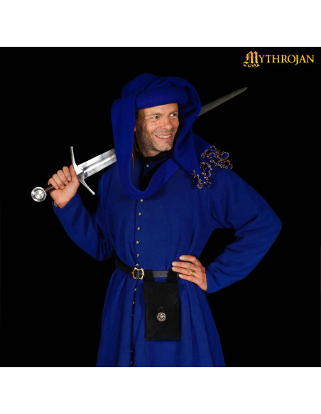 Sac médiéval noir, type sac banane,...