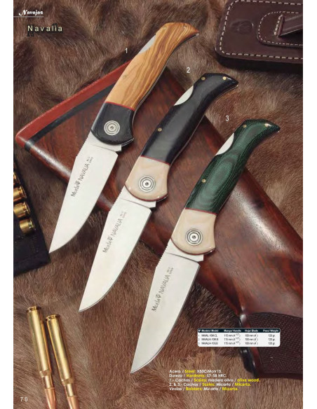 Couteau de poche Navalia lock, os...