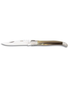 Couteau Albainox Laguiole en corne de taureau (21,4 cm.)