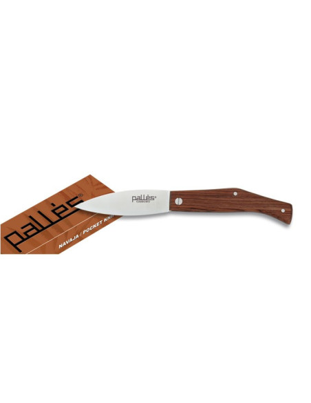 Couteau de marque Pallés modèle n°00 manche en bois (18,1 cm.)