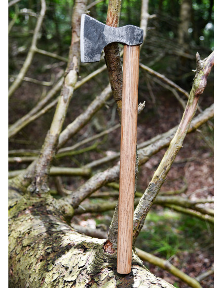 Hache Viking forgée à la main, type D