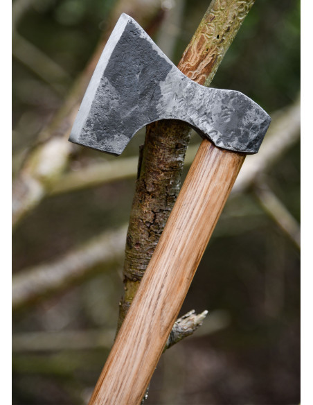 Hache Viking forgée à la main, type D