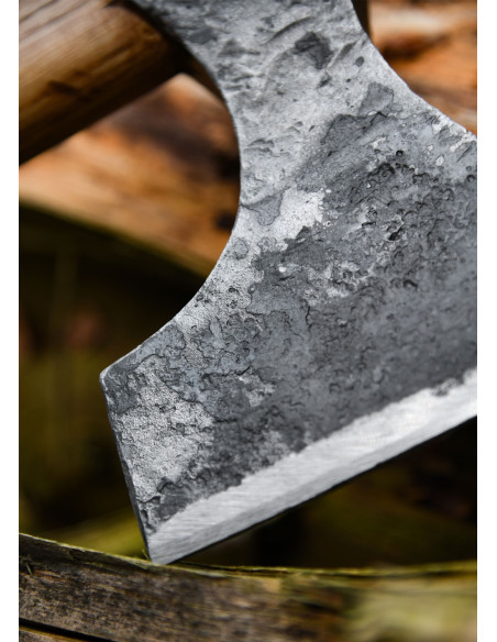 Hache Viking forgée à la main, type D