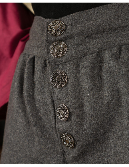 Pantalon Tilly vintage en laine grise