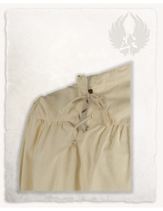 Chemise médiévale Roland en crème, unisexe 2