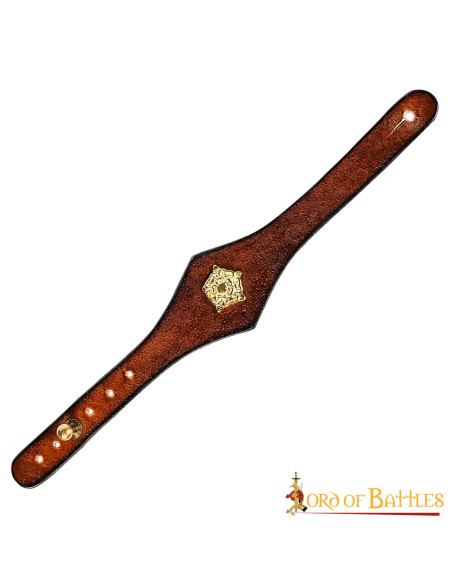 Bracelet en cuir marron Tudor fait...