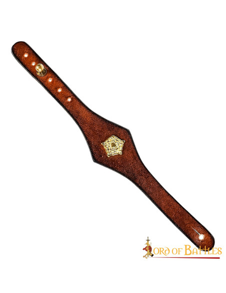 Bracelet en cuir marron Tudor fait...