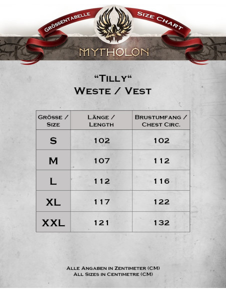 Gilet Tilly médiéval en coton - vert