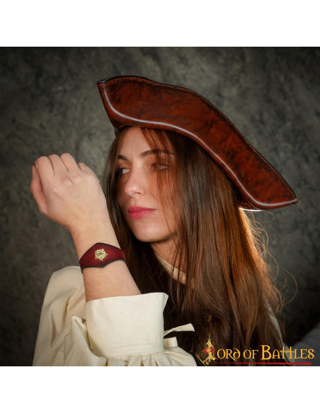 Bracelet en cuir marron Tudor fait...