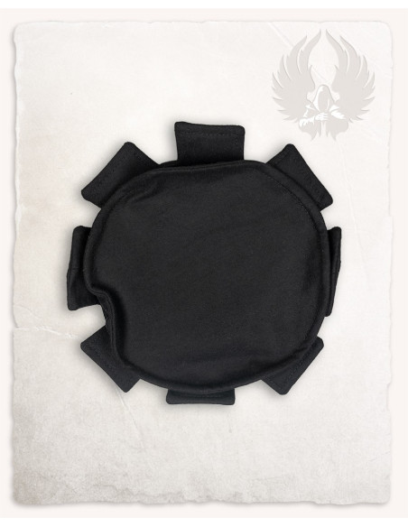 Chapeau médiéval crénelé noir, réglable