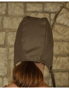 Crespina médiévale classique en coton - vert olive 2