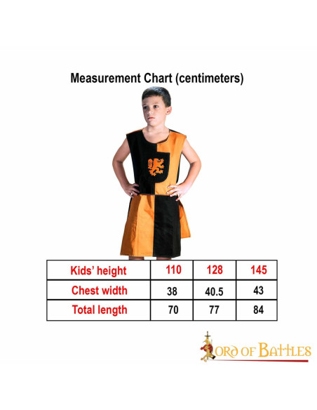 Tabard enfant bouclier Lion Rampant,...