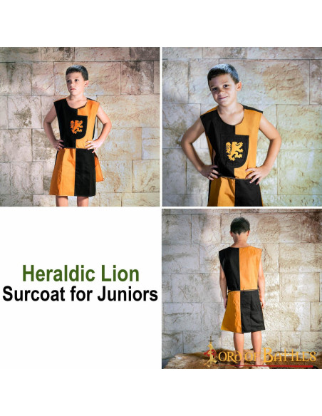 Tabard enfant bouclier Lion Rampant,...