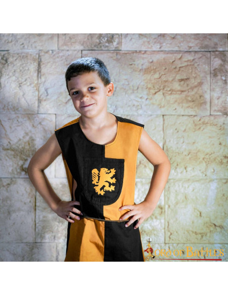 Tabard enfant bouclier Lion Rampant,...