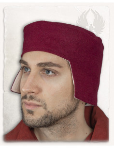 Chapeau médiéval Raphaël en rouge