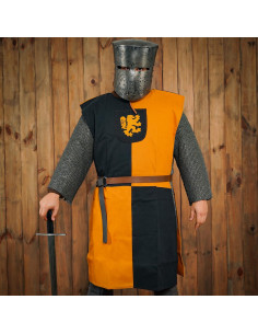 Tabard pour hommes Lion Rampant Shield, jaune-noir