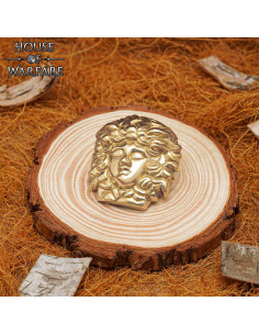 Décoration de sac Medusa en laiton