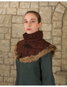 Gorgerin Nimue en laine, marron