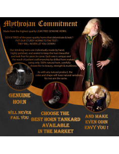 Pichet à hydromel en corne Viking Lair (600 ml.) 2