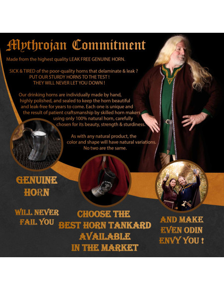 Pichet à hydromel en corne Viking...