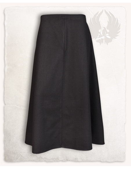 Jupe médiévale en coton noir, modèle...