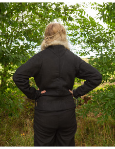 Pourpoint médiéval Tudor - Noir 2