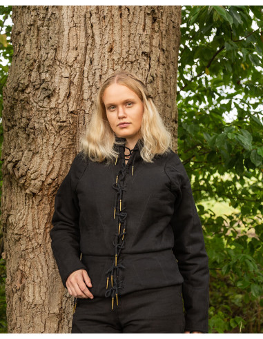 Pourpoint médiéval Tudor - Noir
