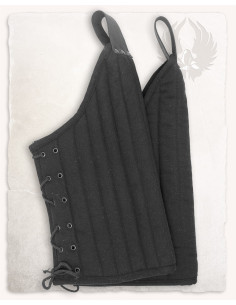 Garde-jambes médiévaux rembourrés Léopold - Noir