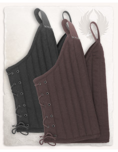 Garde-jambes médiévaux rembourrés Léopold - Noir 2