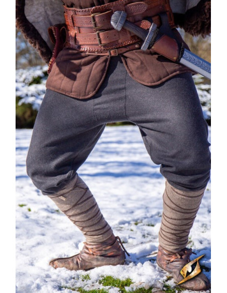 Fimbul Pantalon en laine mélangée à...