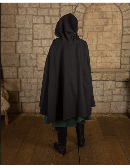 Cape médiévale, type corbeau, en...