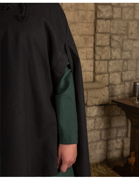 Cape médiévale, type corbeau, en...