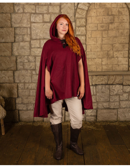 Cape médiévale type corbeau en toile...