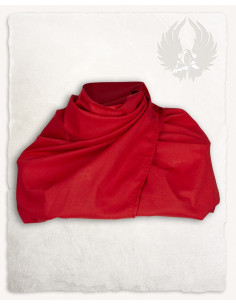 Echarpe paysanne modèle Emil, couleur rouge