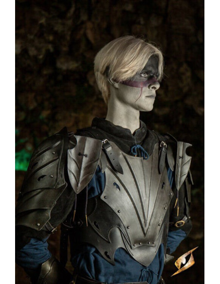 Plastron d'Elfe Noir avec Dossier de...