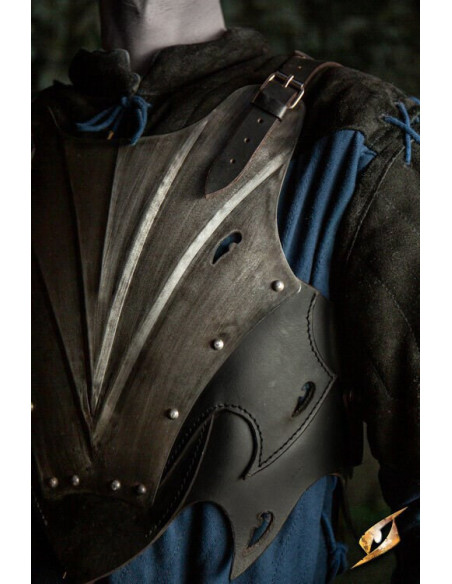 Plastron d'Elfe Noir avec Dossier de...