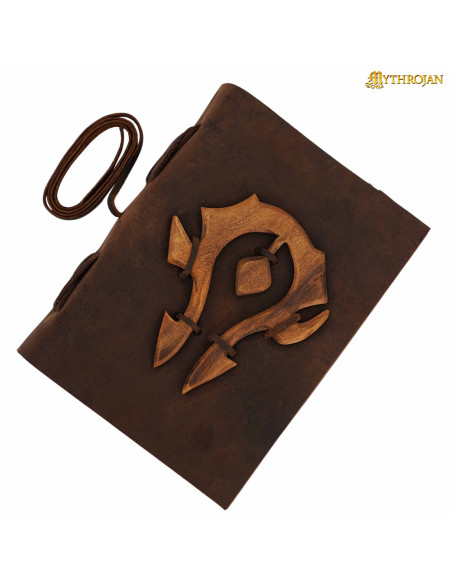 Journal en cuir marron Par La Horde,...