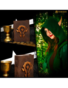 Journal en cuir marron Par La Horde, World of Warcraft 2