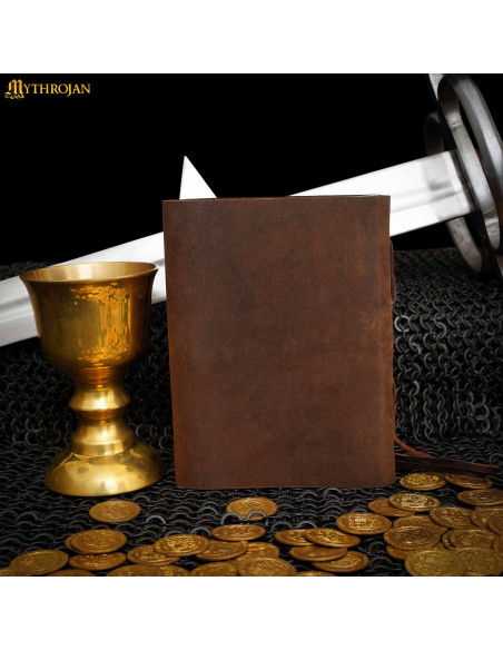 Journal en cuir marron Par La Horde,...