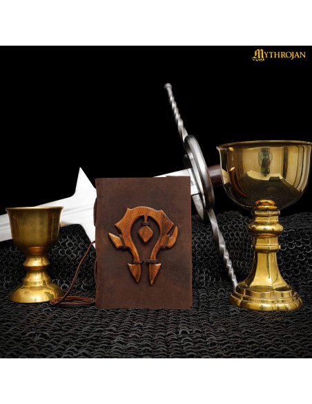 Journal en cuir marron Par La Horde,...