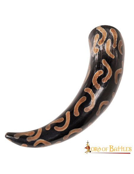 Corne de bœuf pour boire motif...