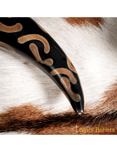 Corne de bœuf pour boire motif...