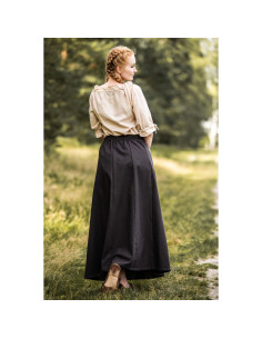 Jupe médiévale femme Smilla, marron foncé 2