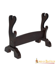 Présentoir de table pour 2 katanas, épées ou haches