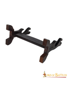Présentoir de table pour 2 katanas, épées ou haches 2