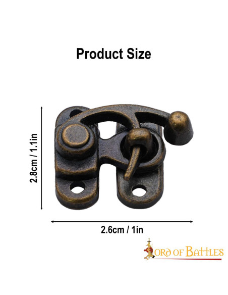 Lot de 3 petits moraillons en laiton