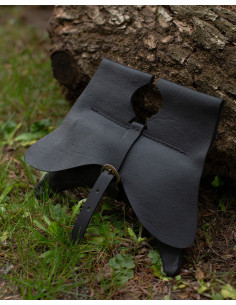 Sac banane médiéval Calvert en noir (20x25 cm.) 2