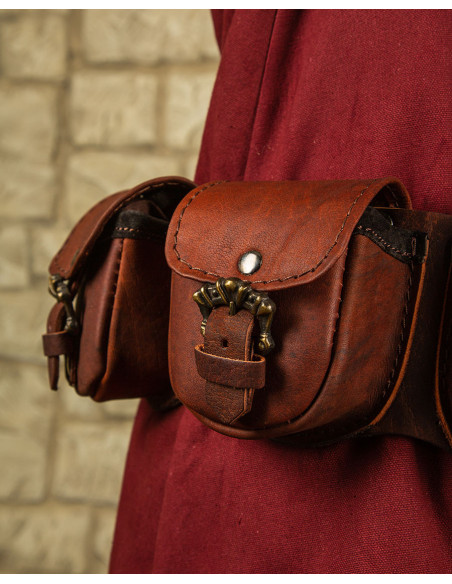 Lot de 3 sacs bananes médiévaux Lion...