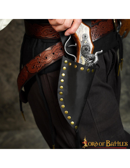 Baldric en cuir pour pistolet pirate...
